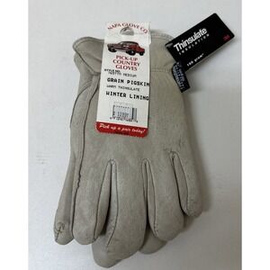 Vtg Napa Glove Company Pick up Country Pigskin Thinsulate Gloves Size M NEW